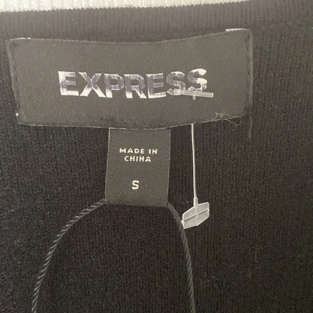 “Express” black sweater/blazer; size small; NWOT - Picture 5 of 6